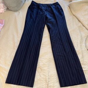 Brooks Brothers Navy Pin Striped Lined Wool Pants 4